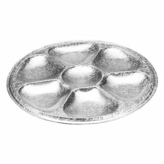 Cateringfad, Plus Pack, Rund, 7-Compt &Oslash; 277mm aluminium, pakke med 70 stk F&oslash;devaregodkendt