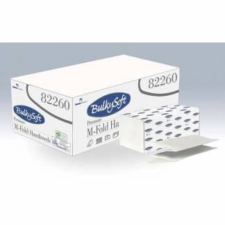 Papirh&aring;ndkl&aelig;der ark, BulkySoft, Premium 3 lag, hvid 215mmx320mm, karton a 2500 stk