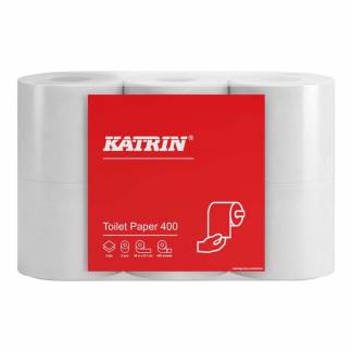 Toiletpapir, Katrin, 2 lag, hvid x 48.00m, kasse a 42 ruller