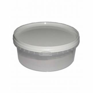 Plastb&oslash;tte, Handy-lock, Rund 390 ml, &Oslash; 122, h&oslash;jde 50 PP, transparent, karton a 560 stk