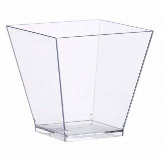 Dessertb&aelig;ger, Kova 220 ml,72x72x72mm PS, transparent, karton a 400 stk