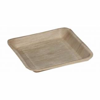Tallerkner, Firkantet, 240 x 240 mm, tr&aelig; tr&aelig;, pakke a 100 stk, F&oslash;devaregodkendt
