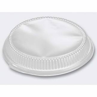 L&aring;g t/foliebakke, Plus Pack, Rund, &Oslash; 262 h&oslash;jde 40 A-PET, transparent, pakke a 200 stk F&oslash;devaregodken