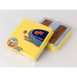 Alt-mulig-klude, Cleanline, assorteret 380mmx380mm, 110g/m2, pakke a 10 stk