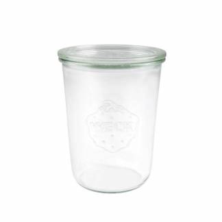 Sylteglas, Rund, &Oslash; 100, h&oslash;jde 147 Glass, transparent, pakke a 6 stk Weck F&oslash;devaregodkendt