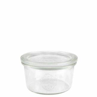 Sylteglas, Rund, &Oslash; 100, h&oslash;jde 55 Glass, transparent, pakke a 6 stk Weck F&oslash;devaregodkendt