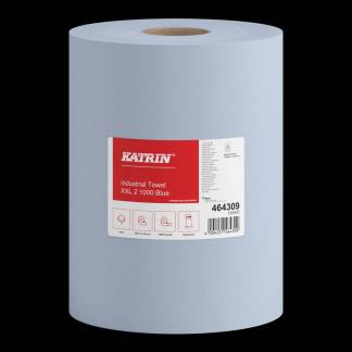 Industriaft&oslash;ring rulle, Katrin, XXL 2 lag, bl&aring; 380mm x 360.00m, kasse a 2 ruller