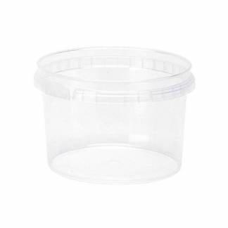 Plastb&oslash;tte, Handy-lock, Rund 280 ml, &Oslash; 97, h&oslash;jde 66 PP, transparent, m/l&aring;g, kasse a 475 s&aelig;t