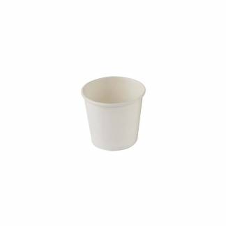 Kaffeb&aelig;ger, Papir + PE, hvid 4 oz Espresso, &aelig;ske a 1000 stk palle 24 kartoner, Single wall F&oslash;devareg