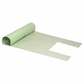 Affaldss&aelig;kke, 60 &micro;m, 840 x 1520 mm genanvendt LDPE, transparent, 240 l rulle a 10 poser