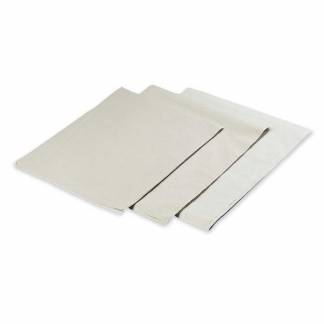 Stanset papir, Stykke, 25 g/m2, 375 x 460 mm, silkepapir, hvid, almindelig &aelig;ske a 1000 ark, French b