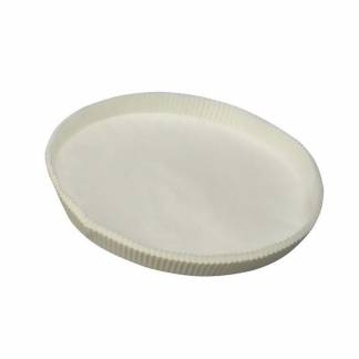 Bageform, Rund, h&oslash;jde 22 mm indvendig diameter 210.0 mm Pergamentpapir, 41 g/m2, hvid pakke a 1000 s