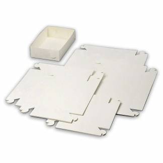Kage&aelig;ske,150x150x45mm Pap, hvid, Nr. 1, pakke a 500 stk F&oslash;devaregodkendt