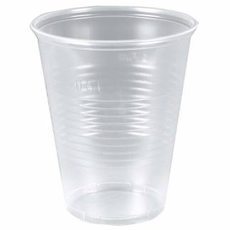 Drikkeb&aelig;ger Plast, 300 ml indvendig diameter 95.0 mm, PP transparent, Bl&oslash;d til &oslash;l, pose a 50 stk F&oslash;d