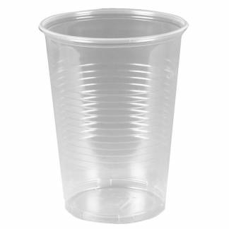 Drikkeb&aelig;ger Plast, 400 ml, PP transparent, Bl&oslash;d til &oslash;l, pose a 50 stk F&oslash;devaregodkendt