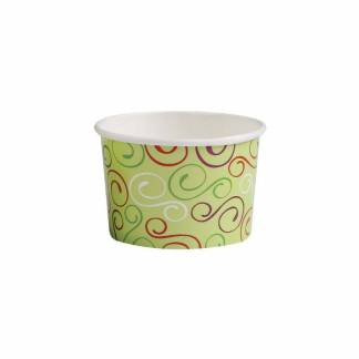 Isb&aelig;ger, udvendig diameter: 74 mm Papir + PE, hvid, 3 oz karton a 1000 stk, palle 24 kartoner Small,