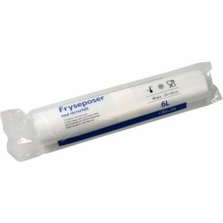 Fryseposer, 32 &micro;m, 250 x 500 mm, LD-PE transparent, rulle a 30 stk F&oslash;devaregodkendt