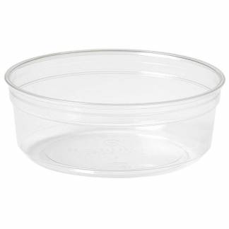 Sk&aring;l, Duni Crystal Deli 250 ml,116x116x44mm RPET, transparent, karton a 350 stk