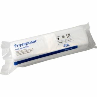 Fryseposer, 32 &micro;m, 450 x 850 mm, LD-PE transparent, rulle a 20 stk F&oslash;devaregodkendt