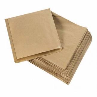 Burgerlomme, 150 x 190 mm, flat bag Kraftpapir, brun, pakke a 1000 stk F&oslash;devaregodkendt