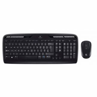 Tastatur, Logitech MK330, Wireless Desktop (Nordic), sort