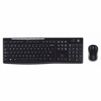 Tastatur, Logitech MK270, Wireless Desktop (Nordic), sort