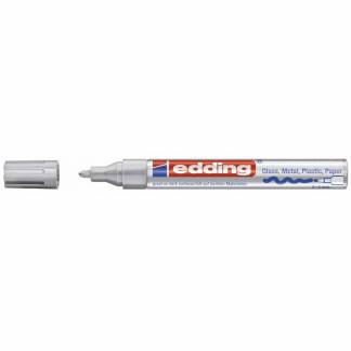 Paintmarker, Edding Ecoline, Paint 750 2-4MM, Rund spids, silver, permanent