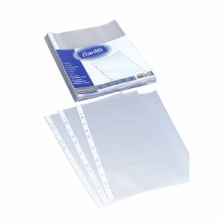 Plastlomme, Bantex transparent 40&micro;m, 210x297mm, plastik pakke a 100 stk