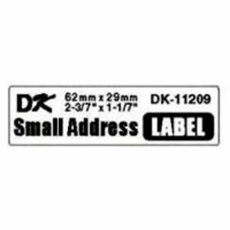 Etiket, Brother, DK11209 29x62mm hvid, rulle a 800 etiketter