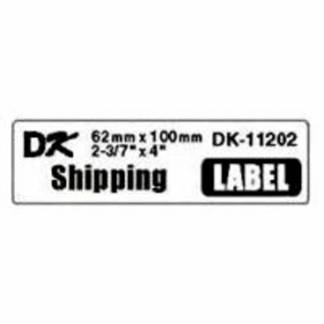 Etiket, Brother, DK11202 62x100mm hvid, rulle a 300 etiketter