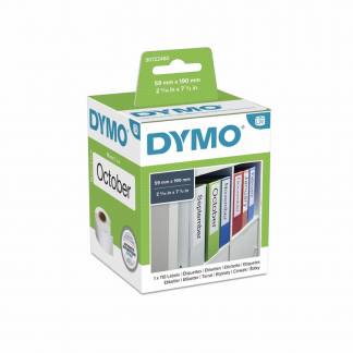 Etiketter, Dymo hvid, rulle a 110 etiketter