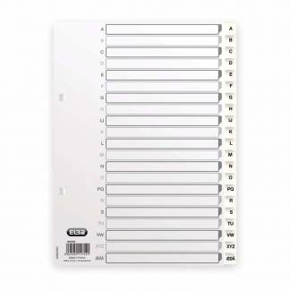 Register, Oxford, A5,148x210mm, A-&Aring; hvid Pakke med 10 s&aelig;t