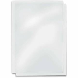Plastforsider, Fellowes transparent 240&micro;m, 210x297mm, plastik pakke a 100 stk