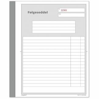 Standardblok, Mayland, Delivery note hvid, 148x200mm, 2x50 blade