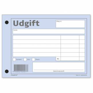 Udgiftbilag, Mayland, hvid, 100x148mm