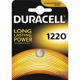 Knapcellebatteri, Duracell, 1220 Lithium pakke a 1 stk