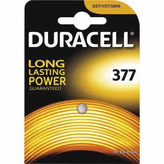 Knapcellebatteri, Duracell, 377 pakke a 1 stk