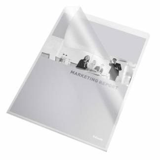 Plastomslag, Esselte transparent 115&micro;m, 210x297mm, plastik pakke a 10 stk