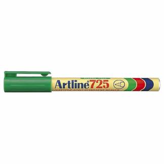 Marker, Artline, EK725, 0,4MM, Spids gr&oslash;n, permanent