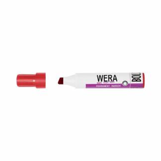 Marker, BNT Wera, 2-10MM, Skr&aring; spids r&oslash;d, permanent