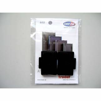 Stempelpude, Trodat 5204/5206/5460/5558 sort, pakke a 2 stk