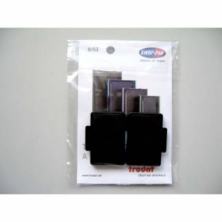 Stempelpude, Trodat 5203/5440/5253, sort pakke a 2 stk