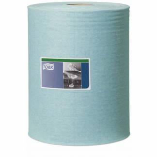 Industriaft&oslash;ring rulle, Tork, W1/W2 Airlaid Sensitiv Cleaning, 1 lag gr&oslash;n/bl&aring; 275mm x 180.00m, &aelig;ske
