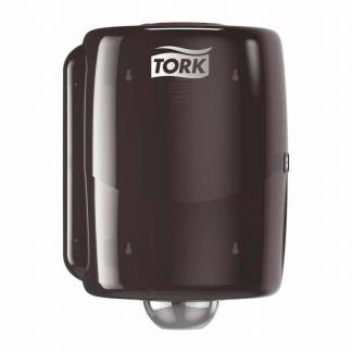 Industripapir dispenser, Tork, W2 Performance, sort/r&oslash;d 328mmx302mm x 447mm