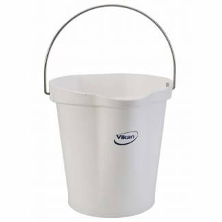 Spand, Vikan, med h&aring;ndtag 12 l, hvid 320mmx320mm x 330mm