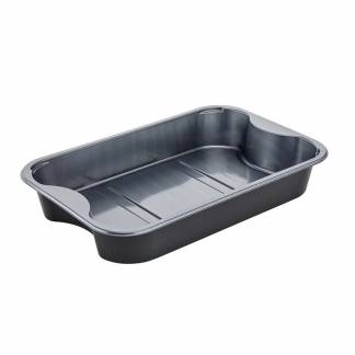 Plastbakke C2294-1B CPET s&oslash;lv/sort 1770ml 294x193x45mm 204st/krt