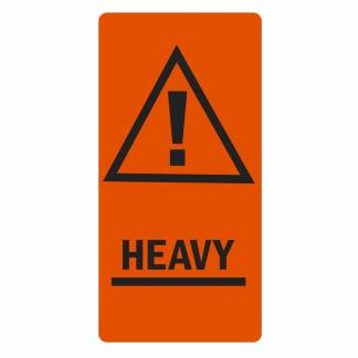 Etiketter, Firkantet, Heavy Udvendig vikling, 100.00 x 50.00 mm kraft/PE, Permanent, orange rulle a