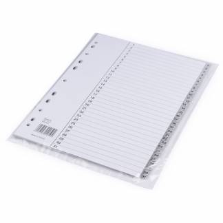 Register, Bantex, A4,210x297mm, 1-31 gr&aring; s&aelig;t med 1 stk.