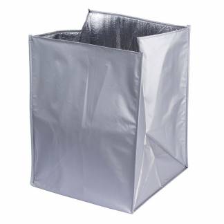 Termo pose, 300 &micro;m, 380 x 380 x 500 mm polyethylen, gr&aring;, Unprinted karton a 30 stk Velegnet til indi