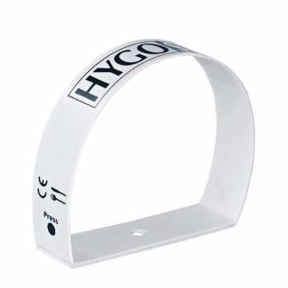 Engangshandsker, Handsker, Clean Hands Plastikring uden magnet, Polyacryle hvid, pakke a 5 stk